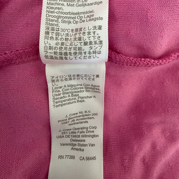 J Crew Factory Clip-Dot Sleeveless Top | Size L | Hot Pink - Picture 7 of 7